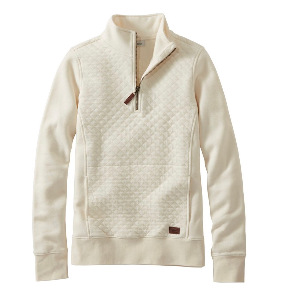 L.L. Bean Women's Quilted Quarter-Zip Pullover
